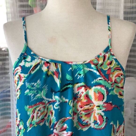 ReneeC. Floral Print Tank Halter Top Women’s Medium - Picture 4 of 6